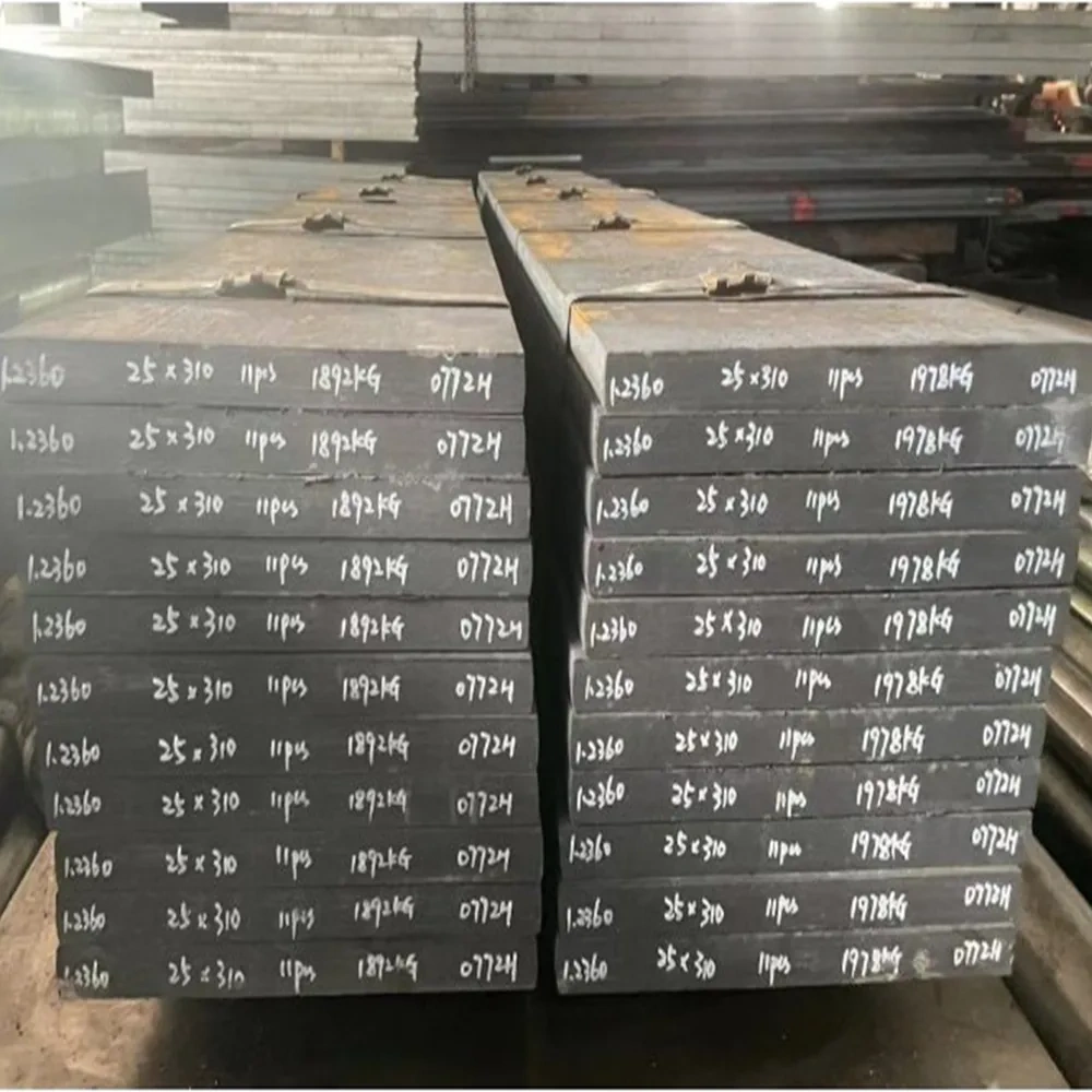 Spare Parts Alloy Steel with 1.2360 Round Bar DC53 Tool Steel Knives Making Plastic Mold Steel Plate Sheet Flat Steel Block