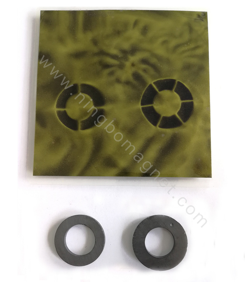 Customized Size Ferrite Ring Magnet with Multi-Poles Used For Motor