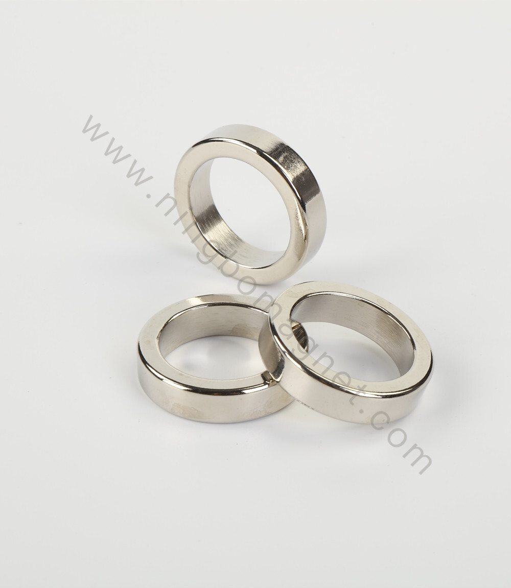 customzied permanent strong neodymium magnet ring with nicuni plating