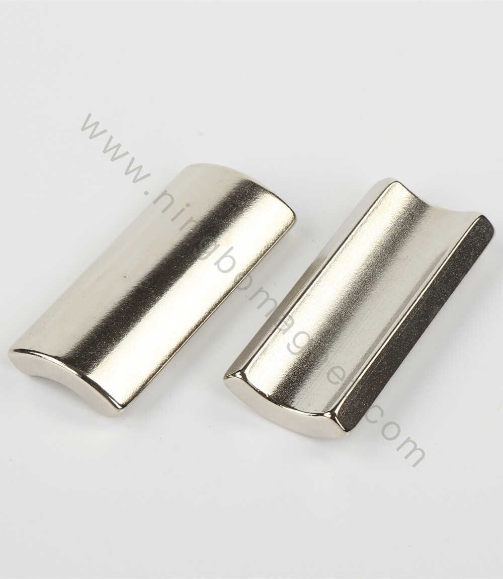 Customized Sintered NdFeB Strong Neodymium Arc Magnets For Motor