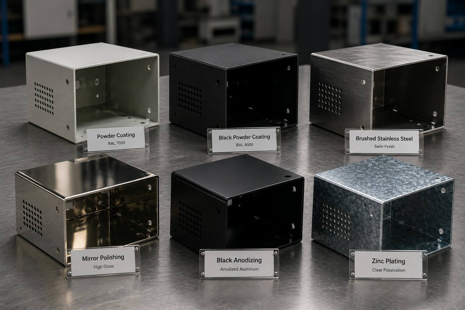 surface finishes selected for protection, function and appearance